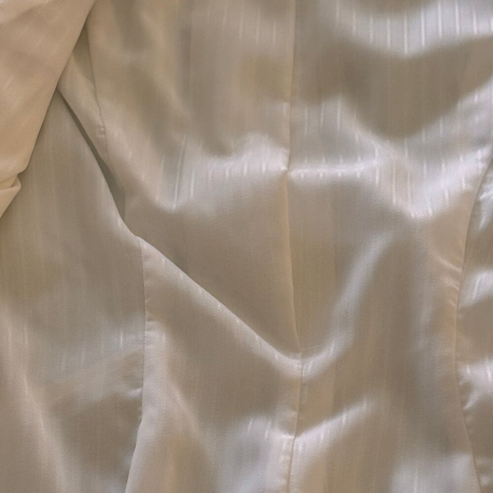 WHBM White Linen Blazer Size 2 - Picture 6 of 6